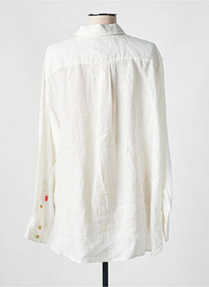 Chemisier tissage crêpe manches longues blanc SCOTCH & SODA femme