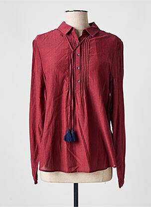 Blouse poignets boutonnés avec fente manches longues violet SCOTCH & SODA femme