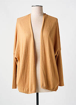 Gilet manches longues manches longues marron GRACE & MILA femme