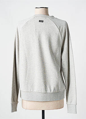 Sweat-shirt manches longues manches longues gris SCOTCH & SODA femme