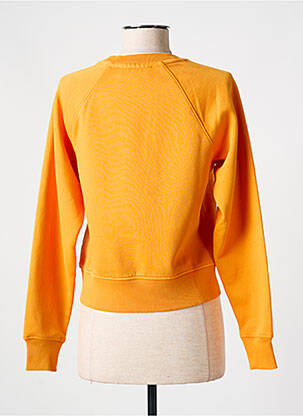 Sweat-shirt broderie manches longues orange ESPRIT femme