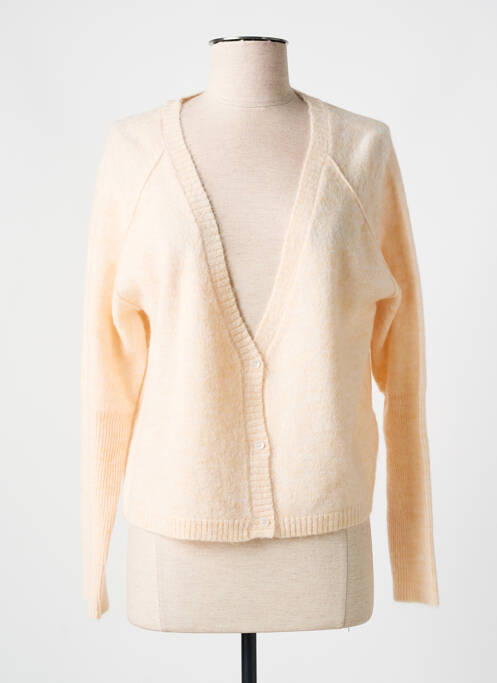 Gilet manches longues beige GRACE & MILA pour femme