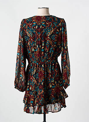 Robe courte manches longues manches longues noir LILI & LALA femme