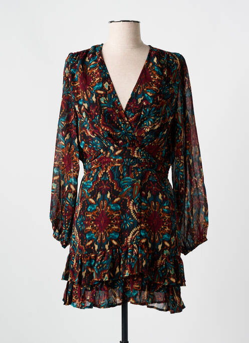Robe courte manches longues manches longues noir LILI & LALA femme