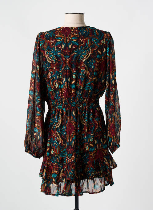 Robe courte manches longues manches longues noir LILI & LALA femme