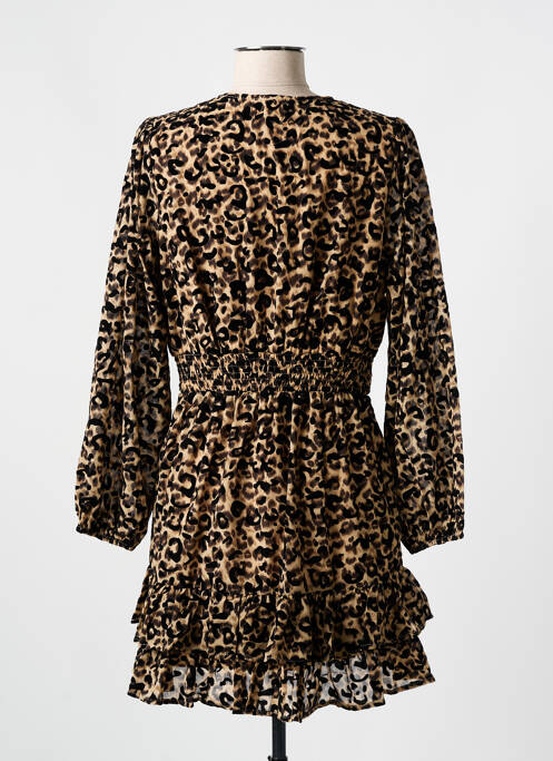 Robe courte marron LILI & LALA pour femme