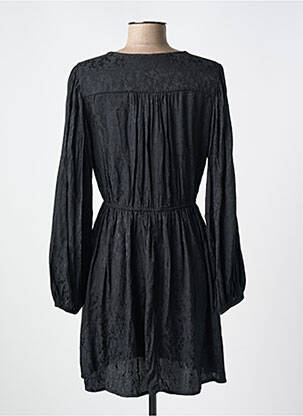 Robe courte manches longues manches longues noir GRACE & MILA femme