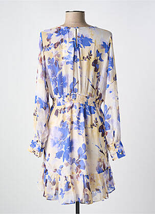 Robe courte manches longues manches longues bleu MUSY MUSE femme