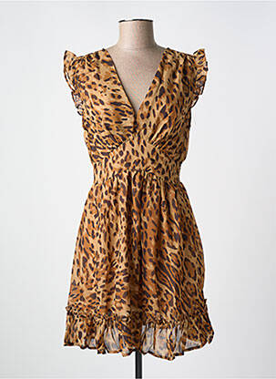 Robe courte marron GOA pour femme