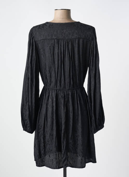 Robe courte manches longues manches longues noir GRACE & MILA femme