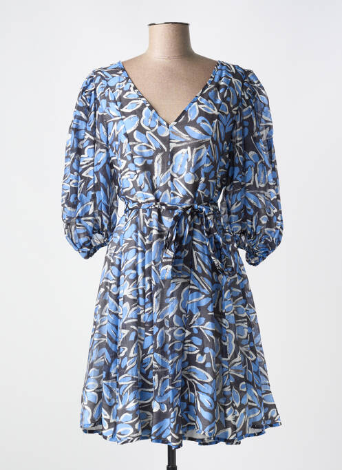 Robe courte bleu CHOKOLAT pour femme
