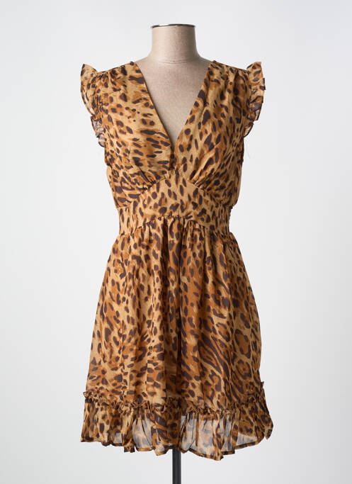 Robe courte marron GOA pour femme