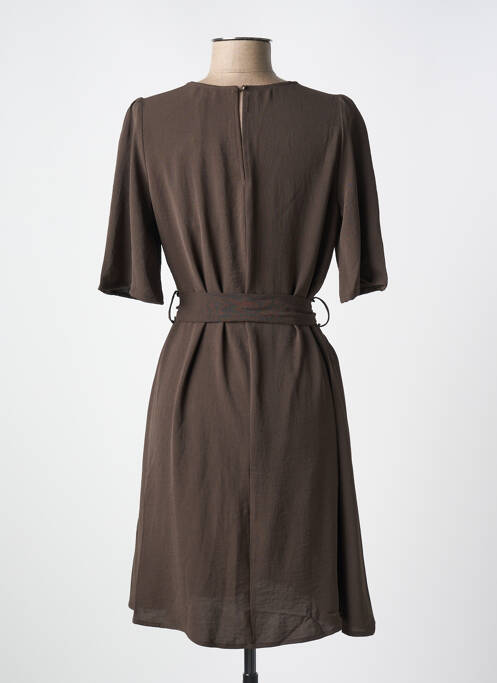 Robe mi-longue marron GRACE & MILA pour femme