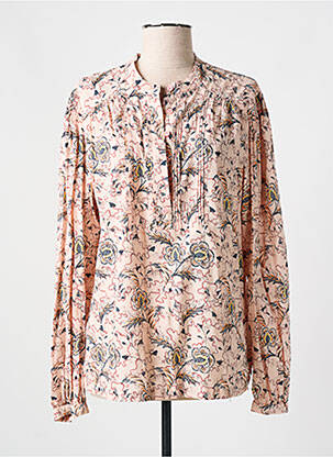 Blouse légère et transparente manches longues rose SCOTCH & SODA femme