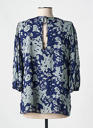 Blouse légère et transparente manches 3/4 bleu ESPRIT femme