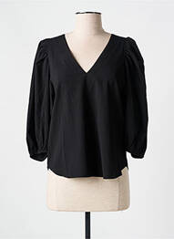 Blouse manches 3/4 manches 3/4 noir GRACE & MILA femme