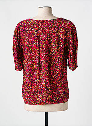 Blouse imprimé fantaisie manches 3/4 rouge GRACE & MILA femme