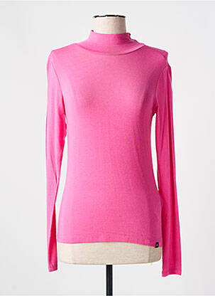 Sous-pull stretch manches longues rose SCOTCH & SODA femme