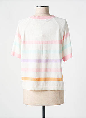Pull stretch manches courtes rose ESPRIT femme