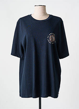 T-shirt coupe droite manches courtes bleu SCOTCH & SODA femme