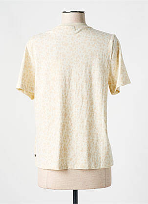 Pull coupe cintrée manches courtes beige SCOTCH & SODA femme
