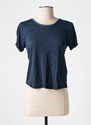 T-shirt stretch manches courtes bleu #144894 femme