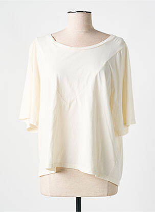 T-shirt stretch manches 3/4 beige PAKO LITTO femme