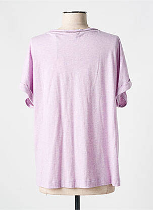 T-shirt coupe droite manches courtes violet SCOTCH & SODA femme