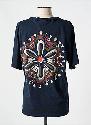 T-shirt coupe droite manches courtes bleu SCOTCH & SODA femme