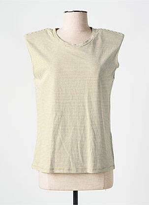 T-shirt stretch manches courtes vert ESPRIT femme