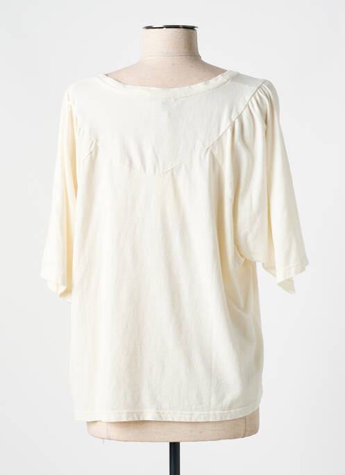 T-shirt stretch manches 3/4 beige PAKO LITTO femme
