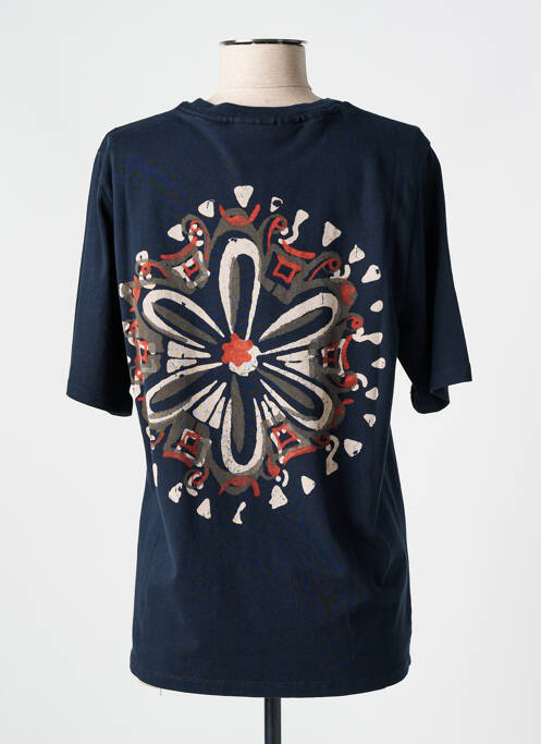 T-shirt coupe droite manches courtes bleu SCOTCH & SODA femme