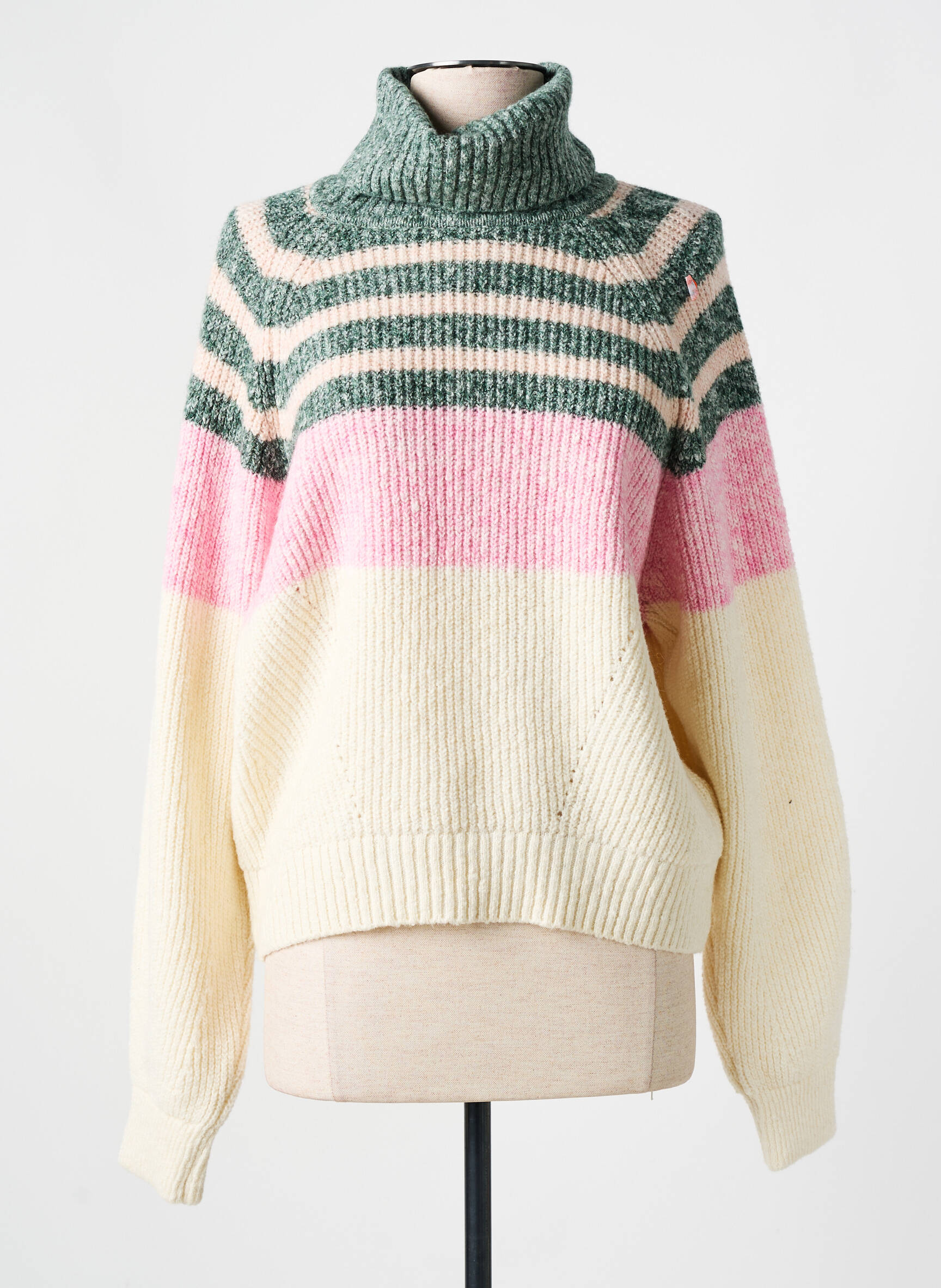 Pull Col Roulé Stretch Beige Esprit Femme 2529299-beige0 Modz