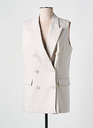 Gilet sans manche fausses poches beige ESPRIT femme