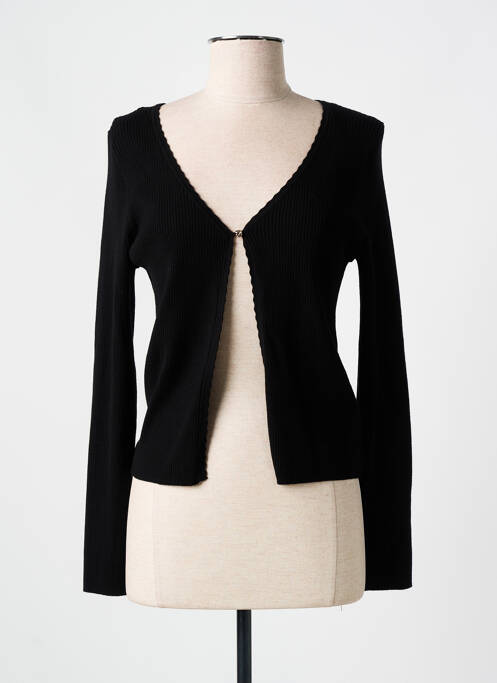Gilet manches longues noir GRACE & MILA pour femme