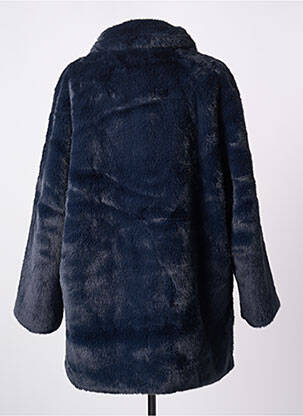 Manteau court coupe droite sans capuche bleu CHARMING SMILE femme