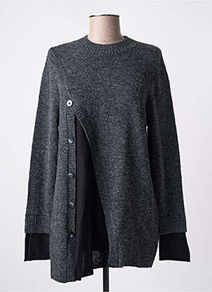Pull stretch manches longues gris CPC femme