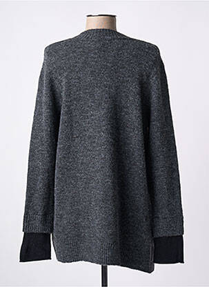 Pull coupe droite manches longues gris CPC femme