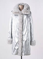 Manteau long argent JOSEPH RIBKOFF pour femme seconde vue