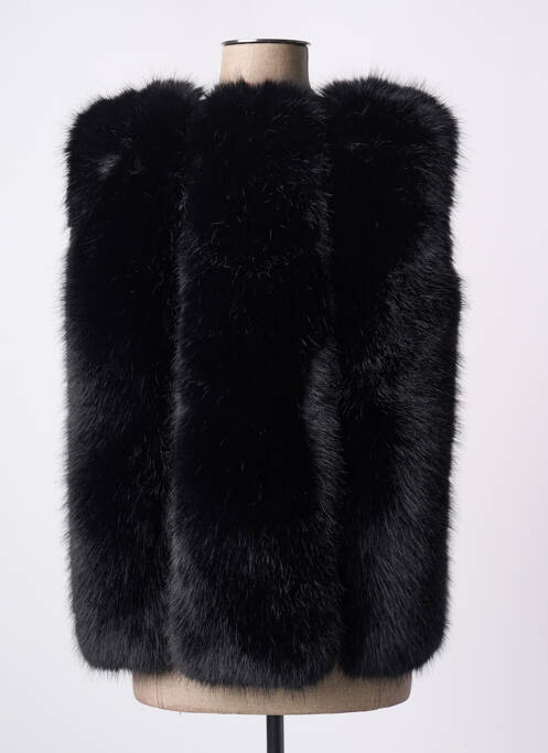 Blouson col v noir CHARMING SMILE femme