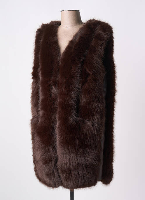 Blouson marron CHARMING SMILE pour femme