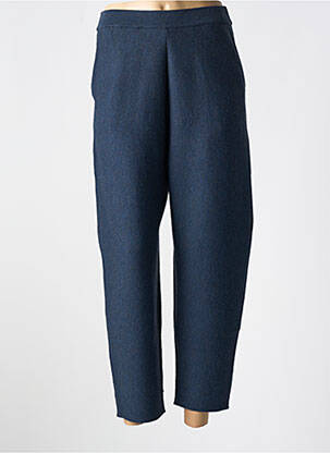 Pantalon 7/8 taille haute taille haute bleu CPC femme