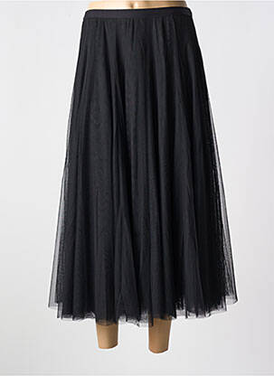 Jupe longue coupe fluide noir DOLCEZZA femme