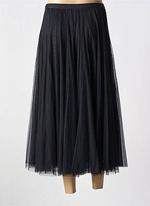 Jupe longue coupe fluide noir DOLCEZZA femme