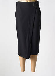 Jupe mi-longue taille à pinces noir TINTA STYLE femme