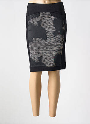 Jupe mi-longue coupe droite noir BEATE HEYMANN femme