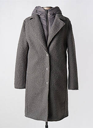 Manteau long gris BEAUMONT pour femme