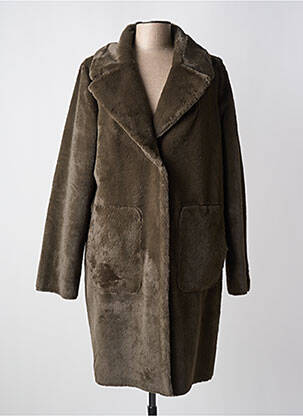 Manteau long vert BEAUMONT pour femme