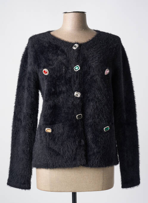 Gilet manches longues noir LAFTY LIE pour femme