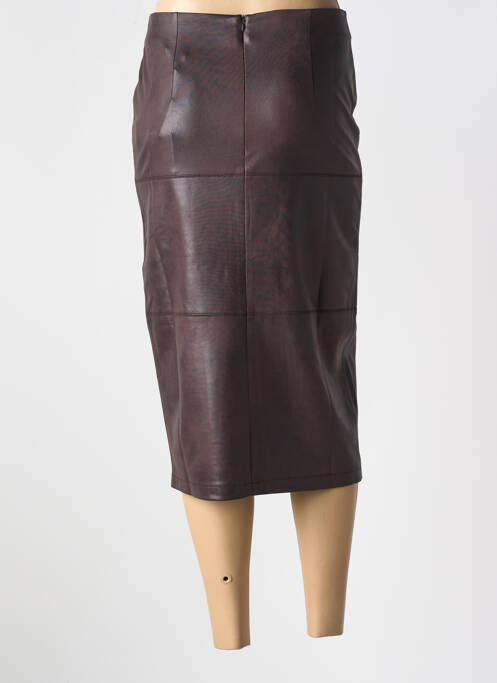 Jupe mi-longue marron EVA KAYAN pour femme